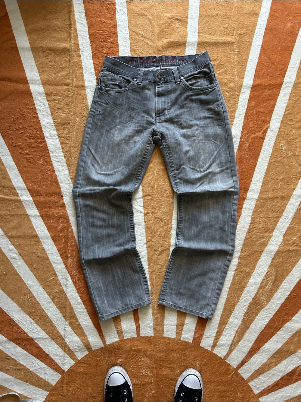 Vintage Y2K Decree light grey jeans